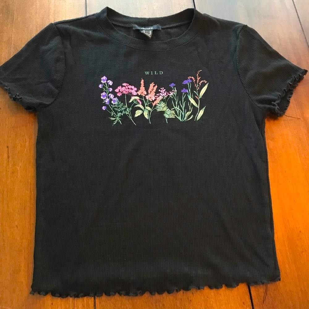 Forever 21 Floral T-shirt